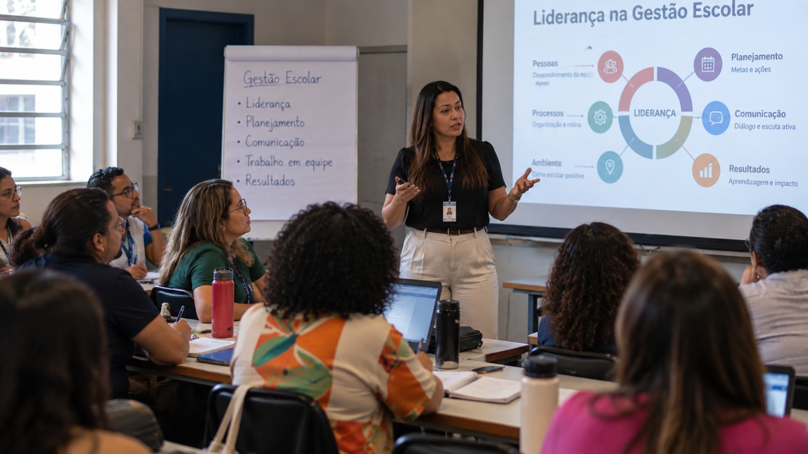 Liderança na gestão escolar