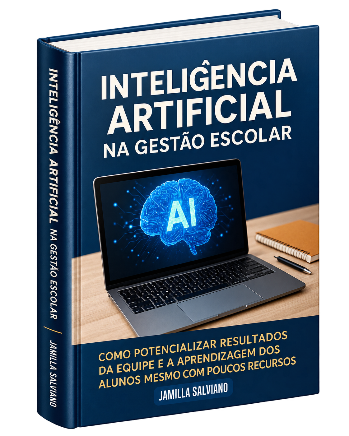 Capa do livro Guia de Inteligência Artificial para Gestores, de Jamilla Salviano
